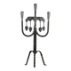 Hand-Forged Wrought Iron Brutalist Candelabra, Scandinavia — circa 1960s/1970s
