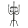 Hand-Forged Wrought Iron Brutalist Candelabra, Scandinavia — circa 1960s/1970s