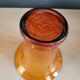Amber glass flared vase