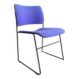 Howe 40/4 Blue Stacking Chair by David Rowland