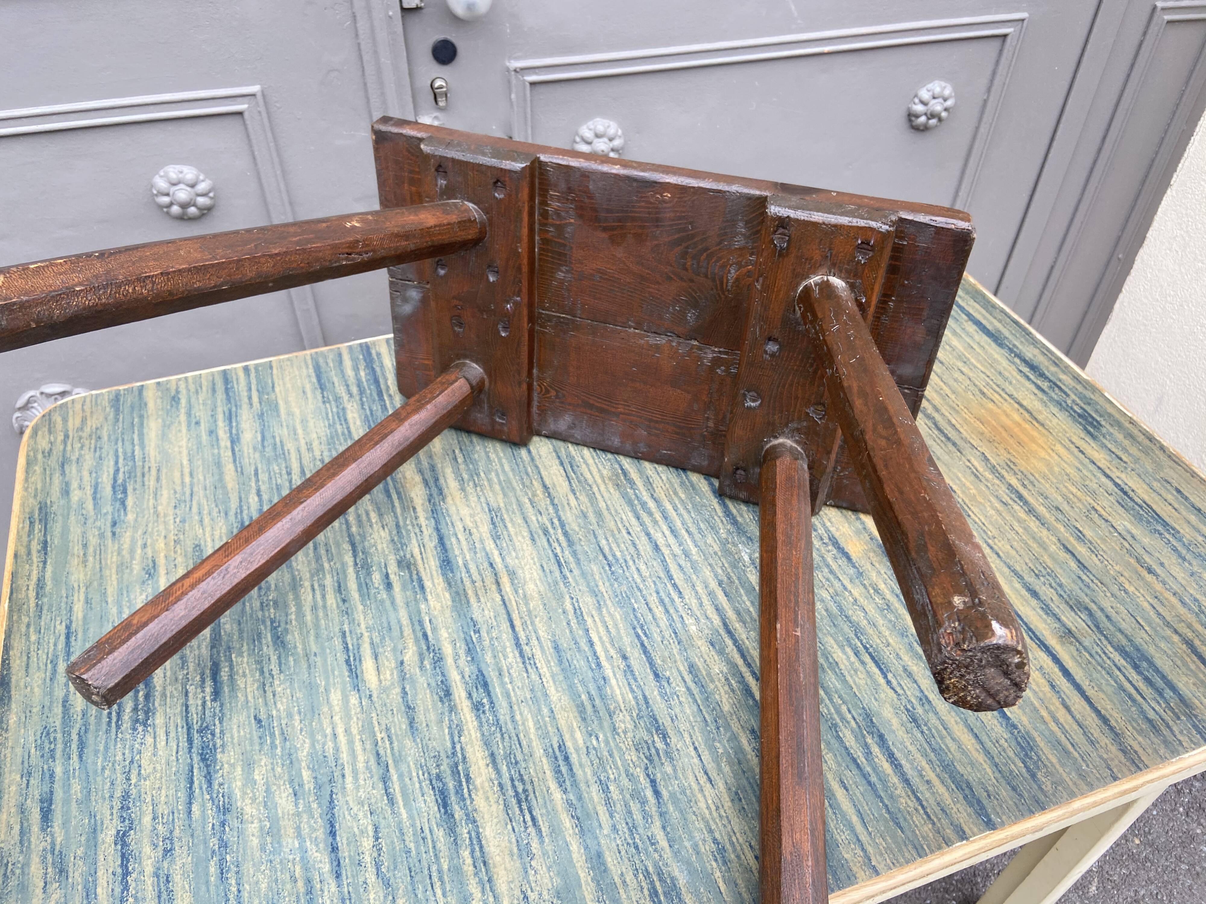 french farmer wooden stool stool farm fir wood vintage