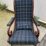 Checkered Chesterfield armchair 1950-1959