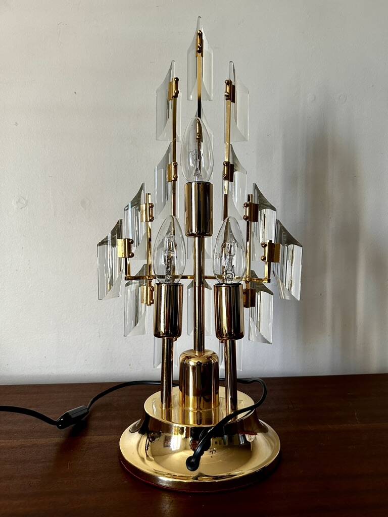Lampe Oscar Torlasco pour Stilkronen, Murano Italie 1970