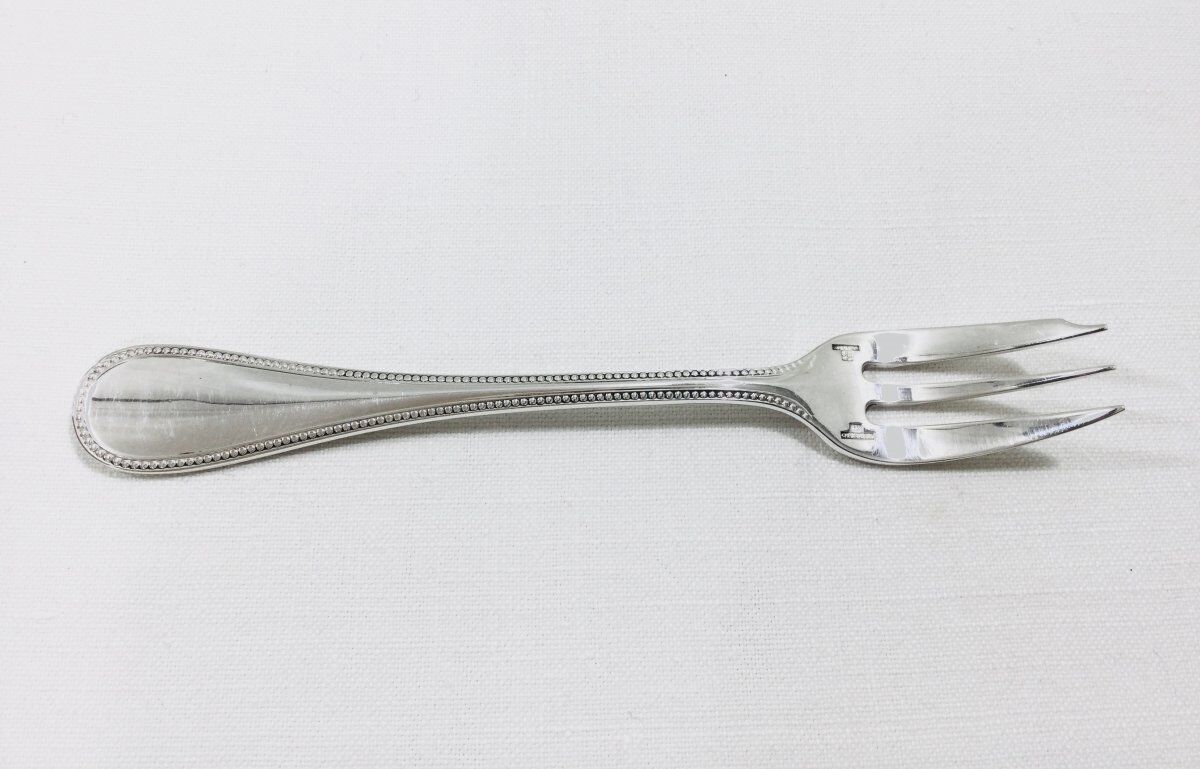 Christofle pearl cake forks