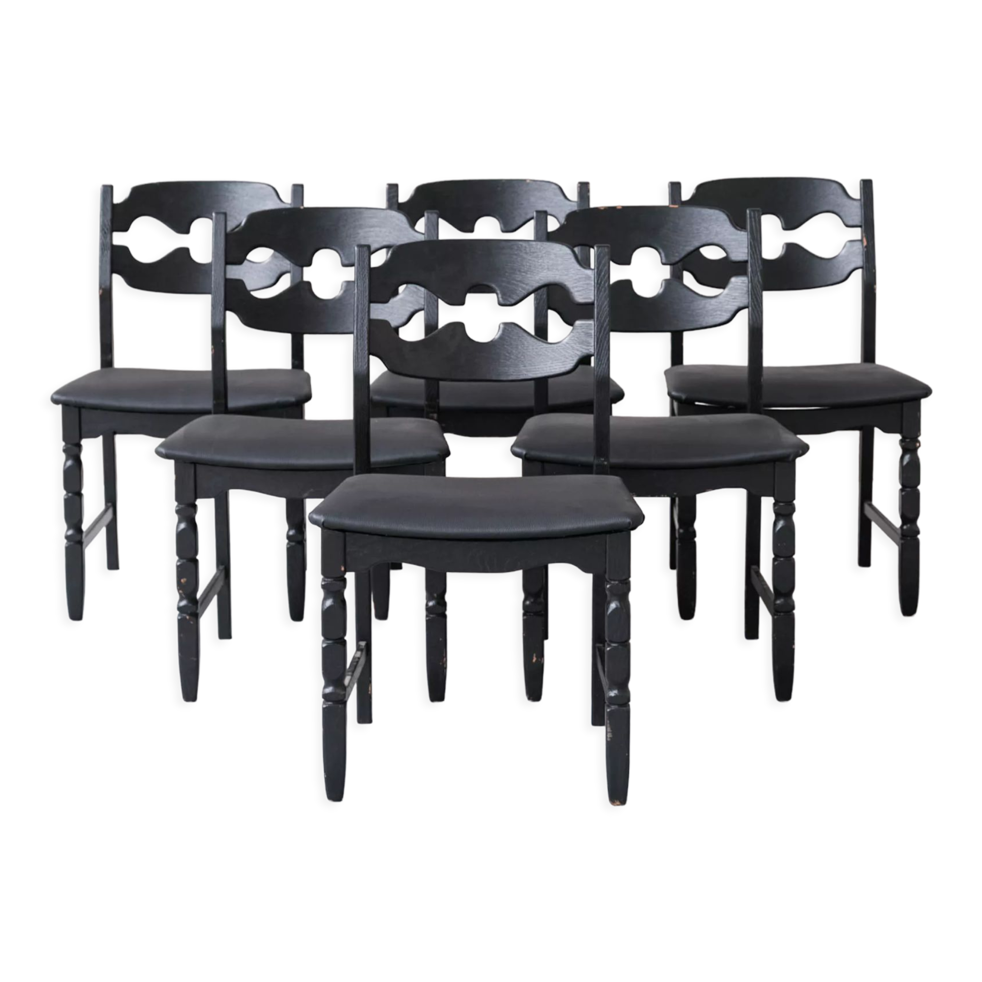 Oak Danish Dining Chairs production Nyrup Mobelfabrik