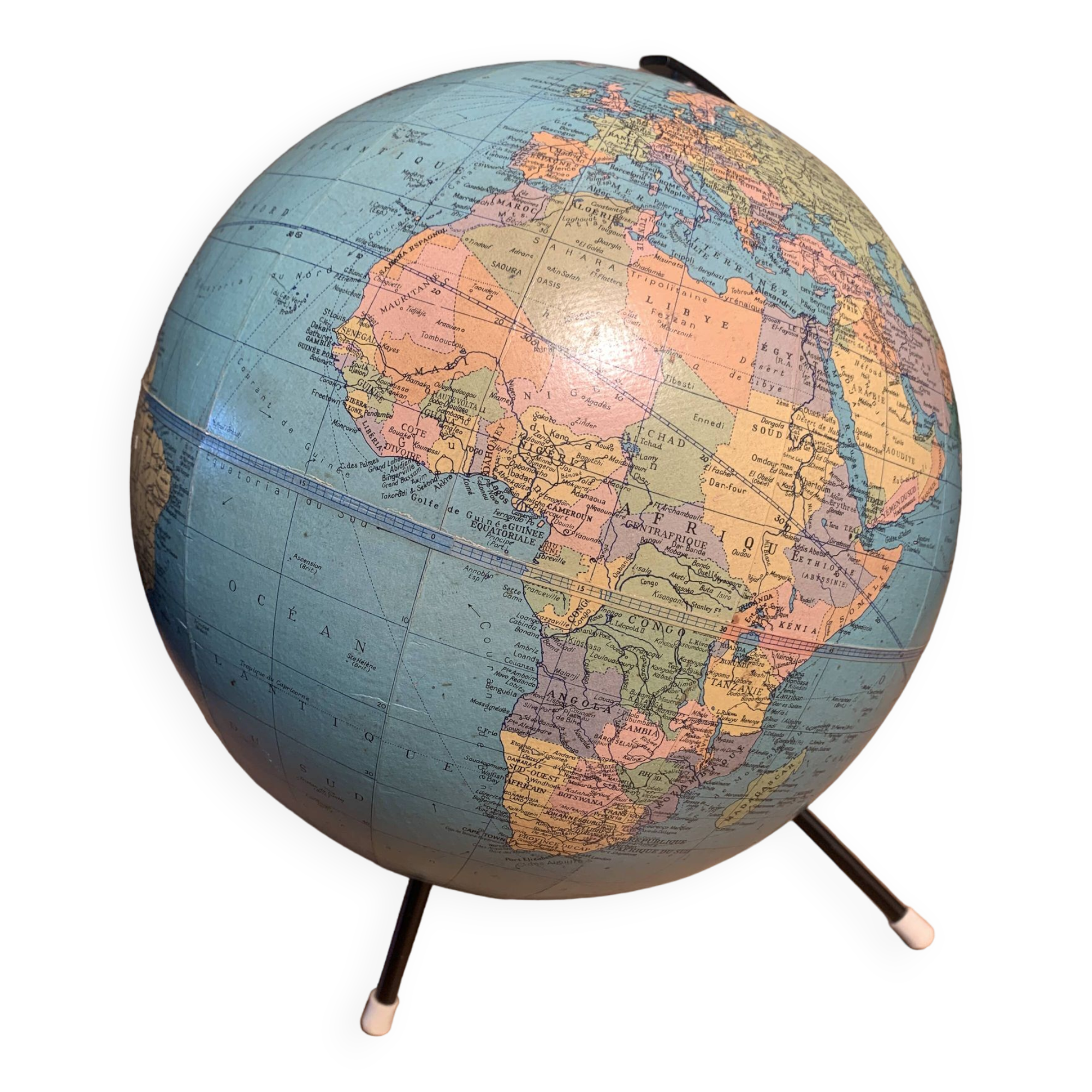 World Map, Globe Taride maps of 1969