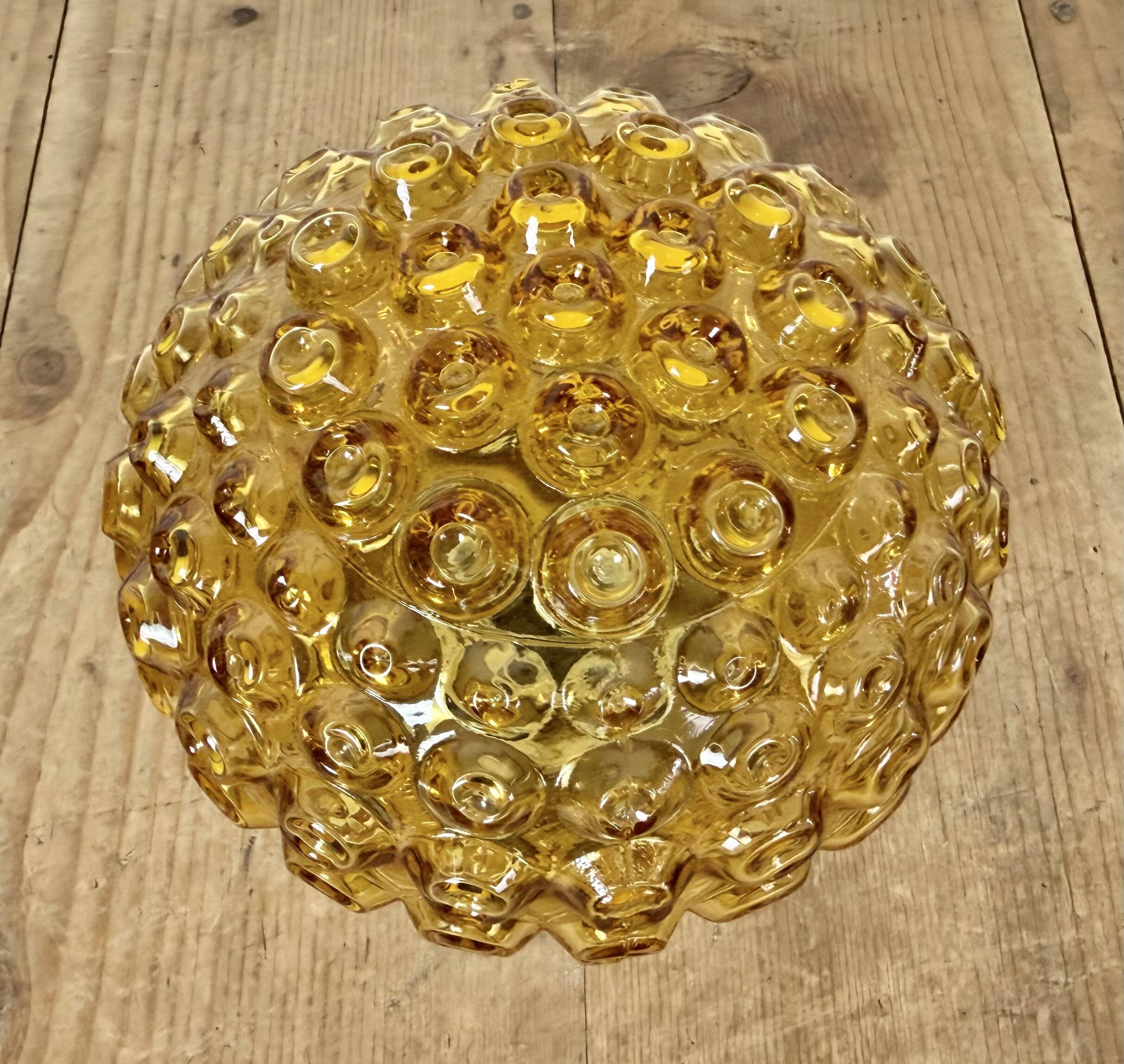 Vintage White Porcelain Ceiling Light, 1970s