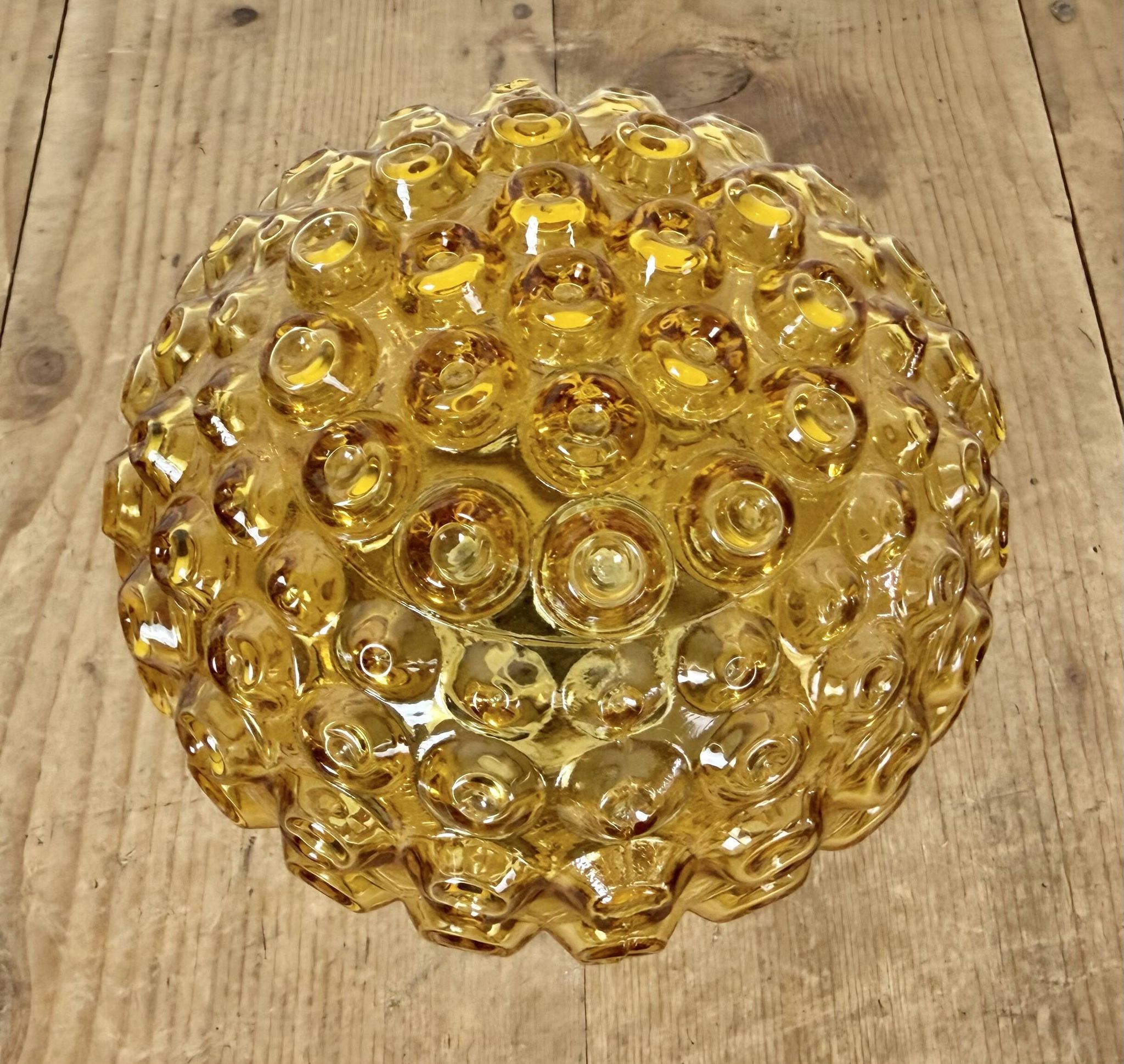 Vintage White Porcelain Ceiling Light, 1970s