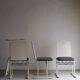 4 chaises en métal blanc par Yrjö Kukkapuro pour Avarte, Finlande, années 1980