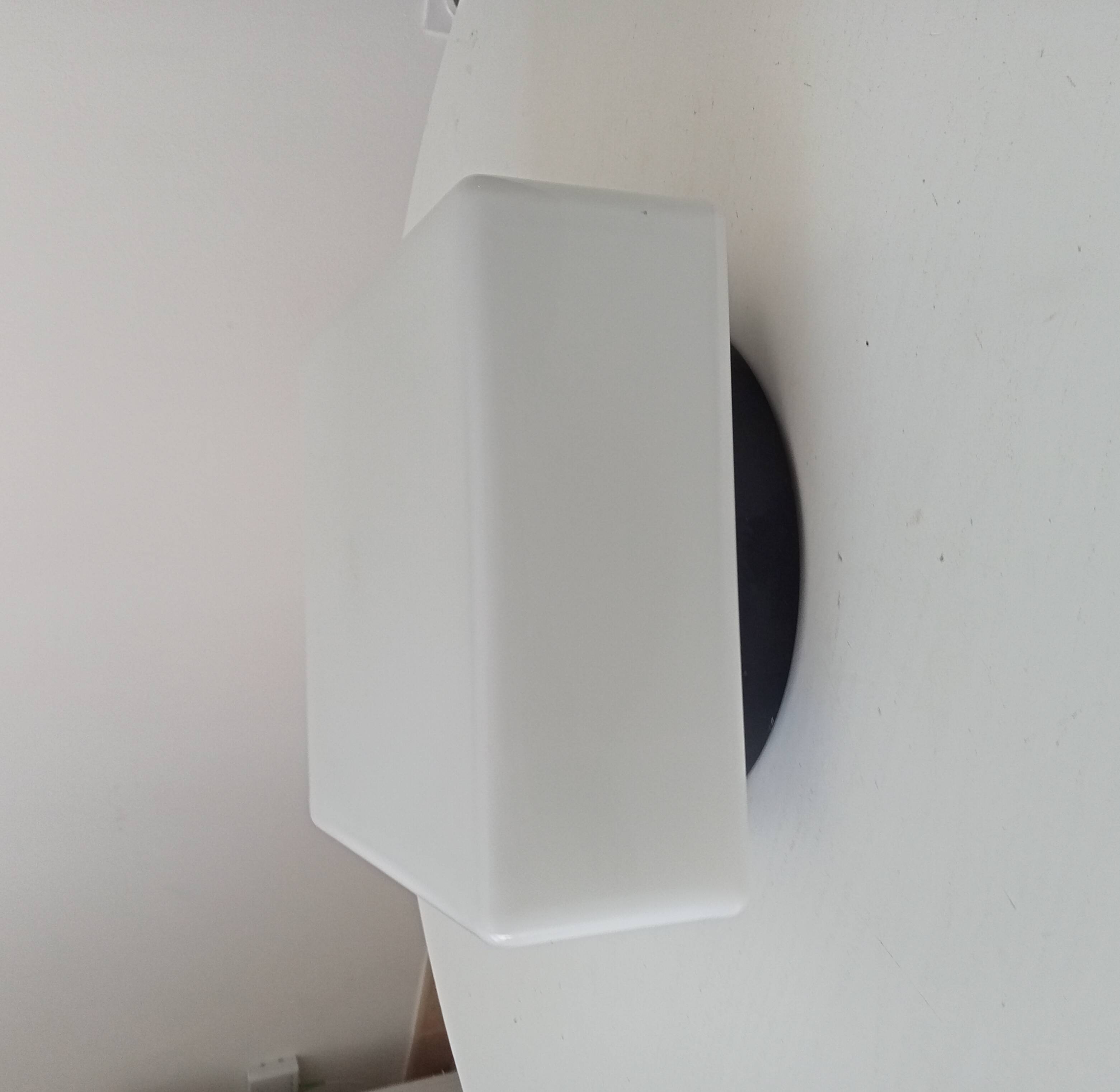 70s bakelite and opaline ceiling light signed Vianne