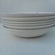 Set of six hollow plates "cap" in earthenware