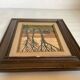 Autumn landscape painting in oil on canvas, signed.