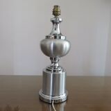 Brushed aluminum lamp and chrome aluminum typical 70s