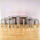 Italian nesting tables chrome "in perfect condition"