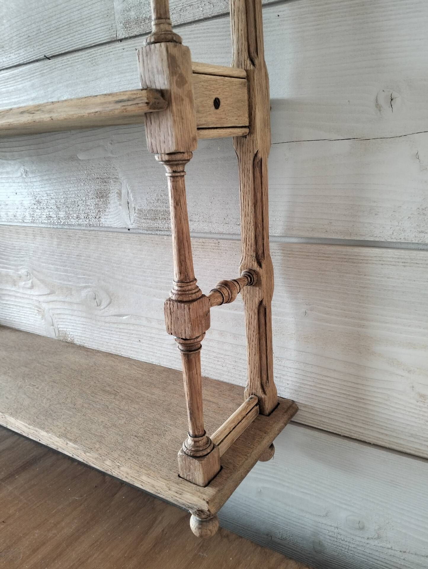 Wooden wall shelf