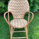 Trio de chaises en châtaignier tressé