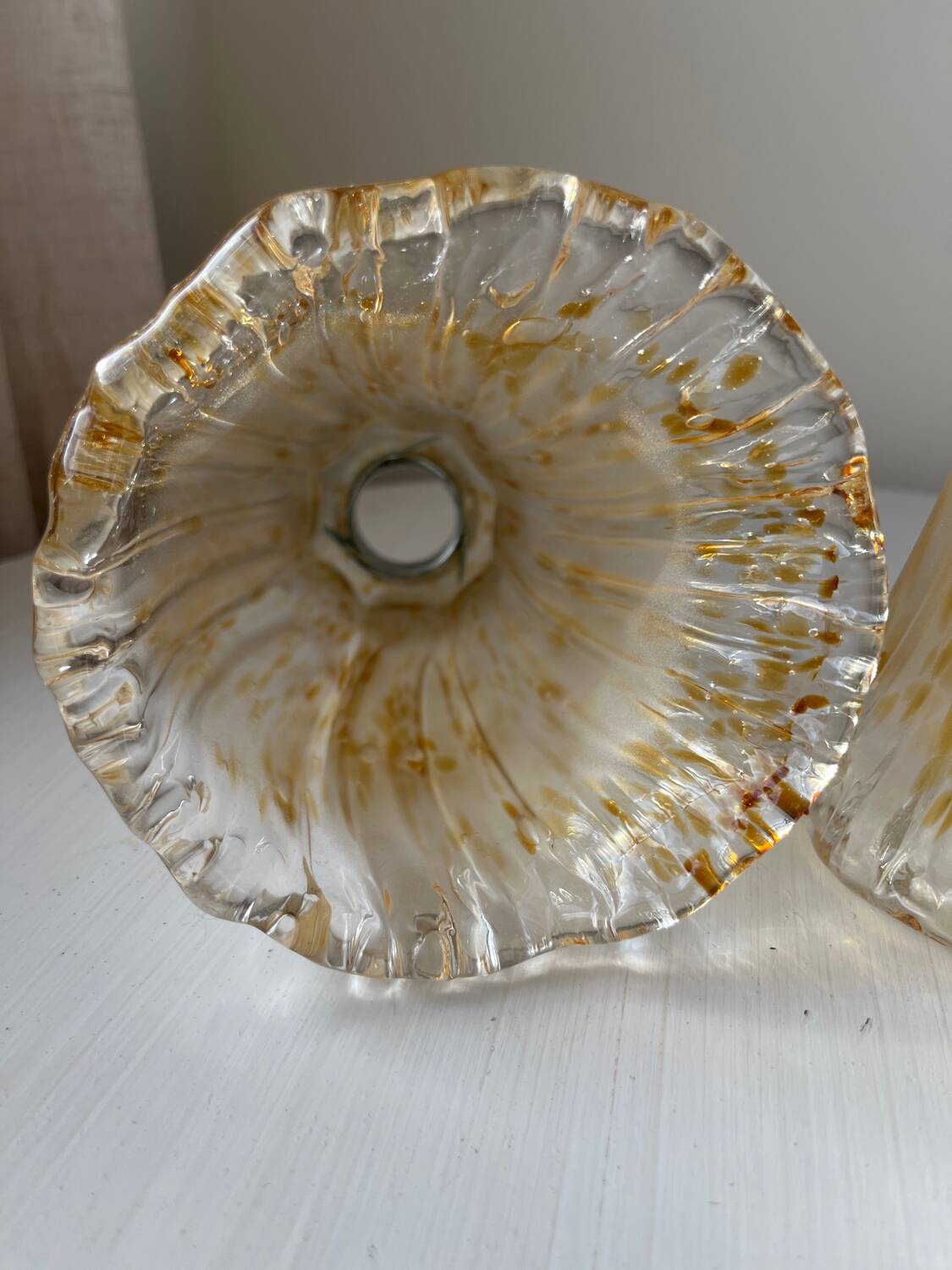 Blown glass lampshades