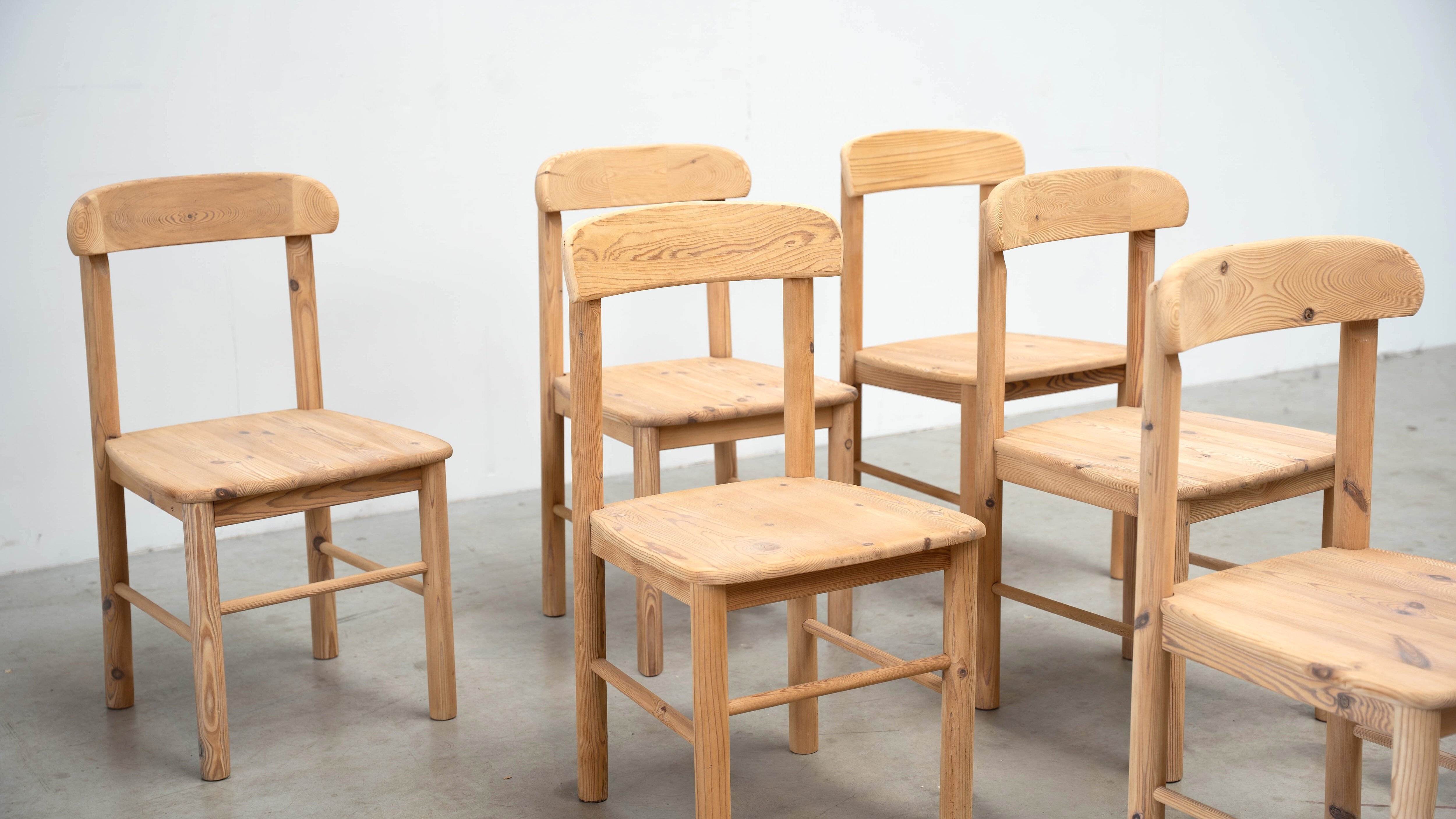 Set of six Scandinavian dining chairs by Rainer Daumiller
