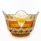 Mid-century modern fruit bowl, crystal, Poland, 1970s