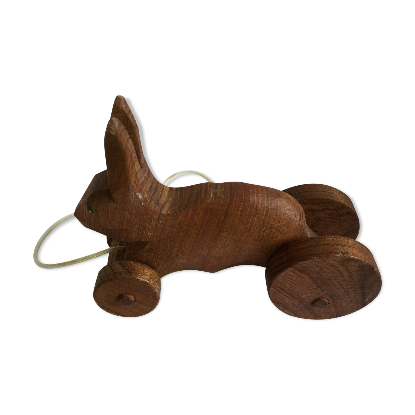 Handmade wooden toy Rabbit to shoot