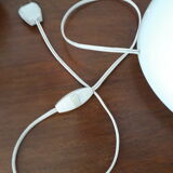Lamp in white opaline Italian 60-70 years