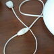 Lamp in white opaline Italian 60-70 years