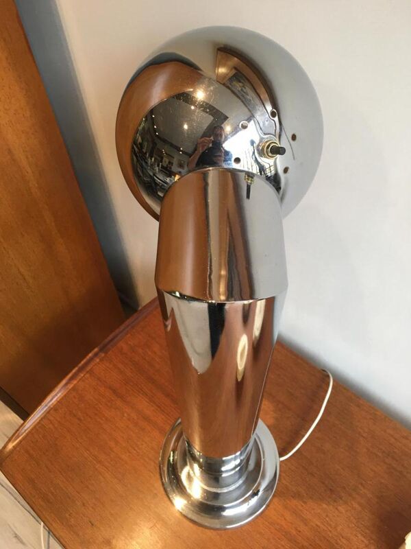 Lampe en métal années 1970.