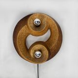 Mid Century Brutalist Ceramic Wall Lamp, 1960s