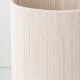Ceramic Trompe L'Oeil Wicker Table Lamp with New Woven Cream Cord Lampshade