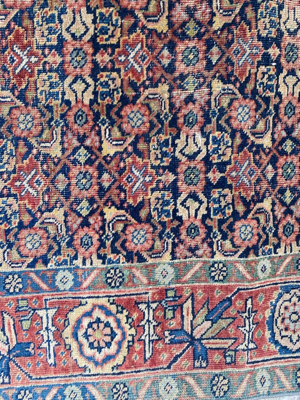 Antique Iranian Tabriz Handmade Rug 134x178 cm