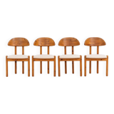 Ensemble de 4 chaises en pin par Vamdrup Stolefabrik (Danemark, années 1970).