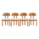 Ensemble de 4 chaises en pin par Vamdrup Stolefabrik (Danemark, années 1970).
