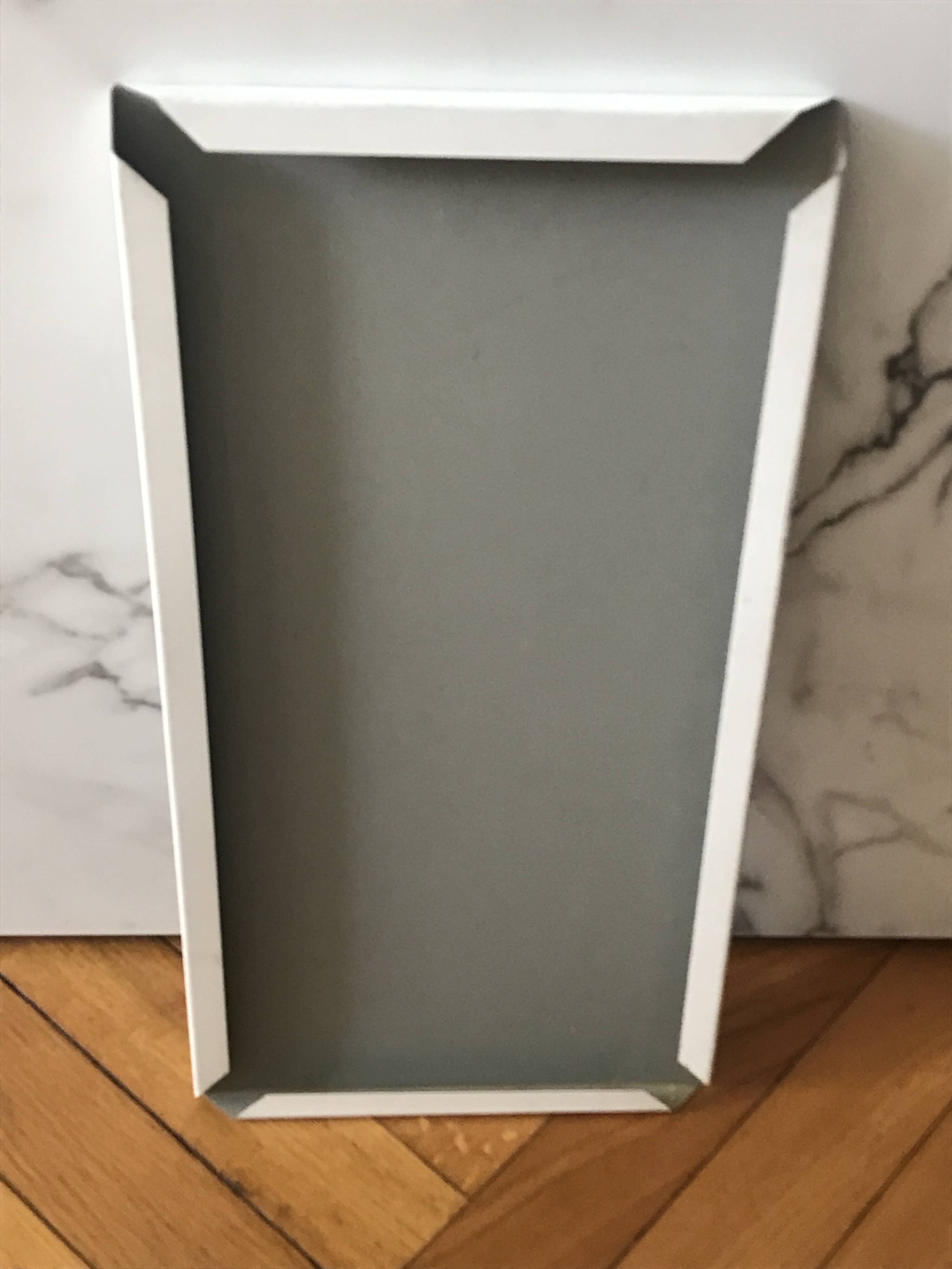 Vintage metal plate ski signage