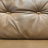 Scandinavian design leather armchair "Bernt Petersen" 1960.