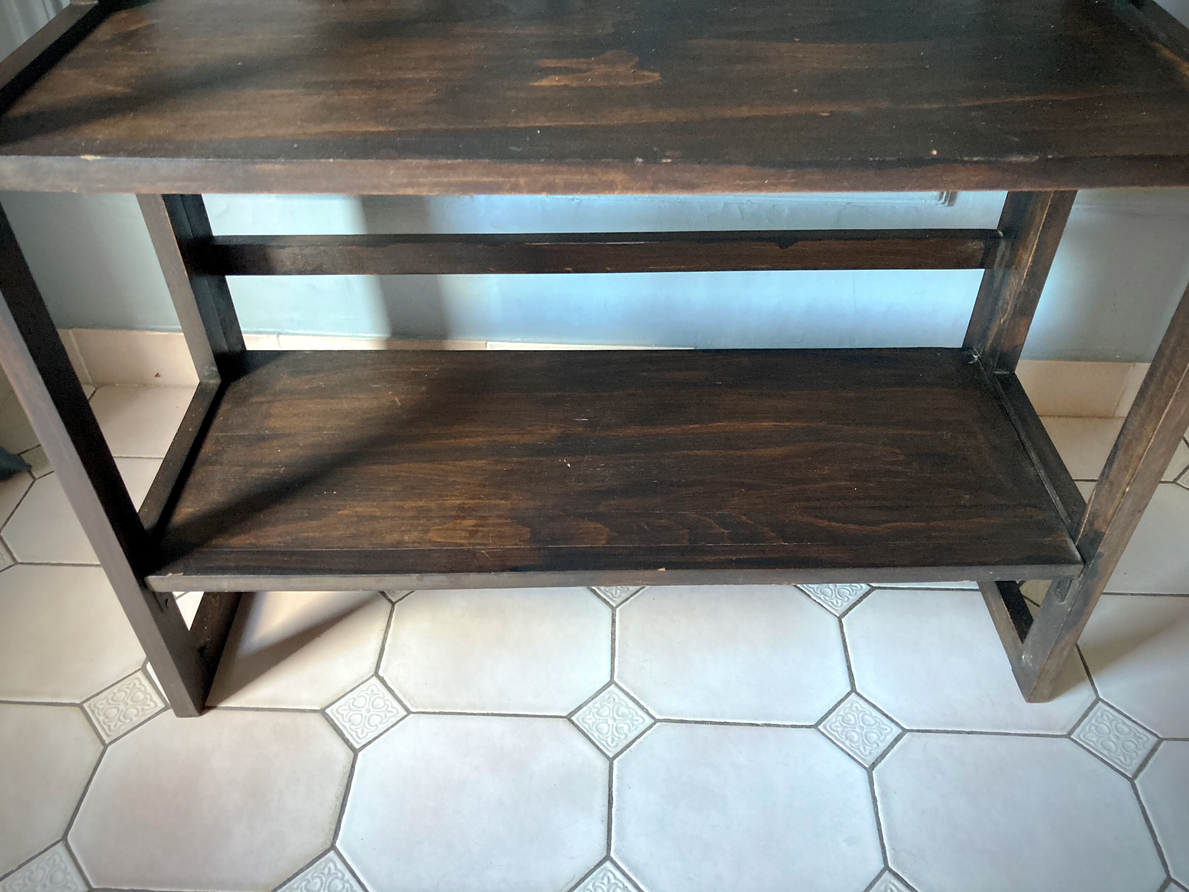 Vintage plant rack duo