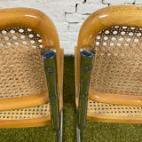 Pair of chairs Marcel Breuer Cesca B32