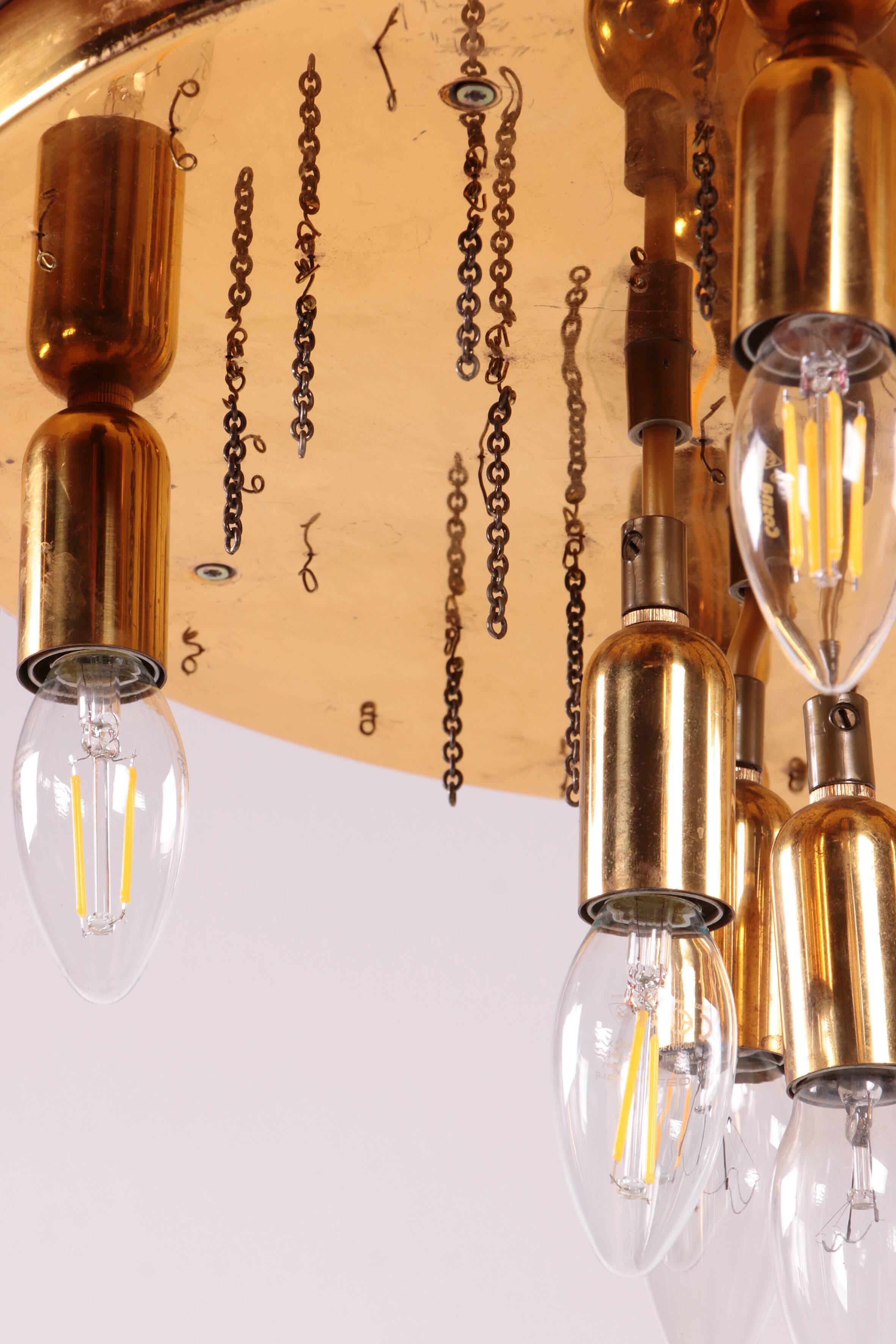 Crystal chandelier or ceiling lamp 1960, Germany