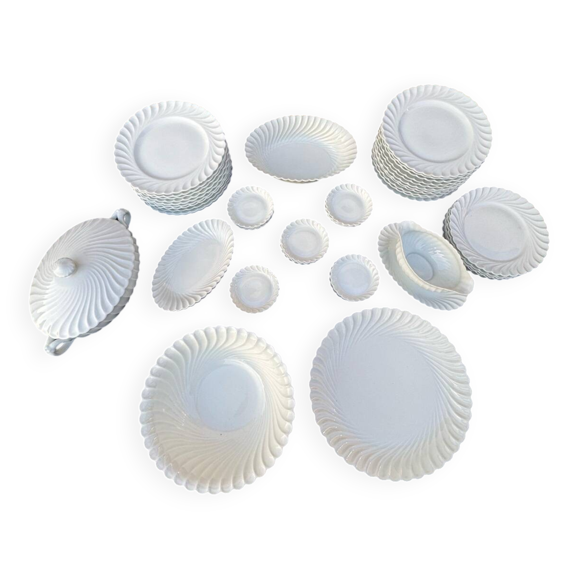 Antique and important Haviland Limoges Porcelain Dinner Service