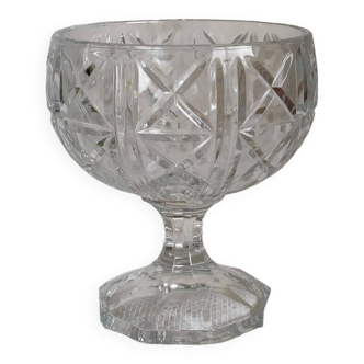 Standing crystal bowl