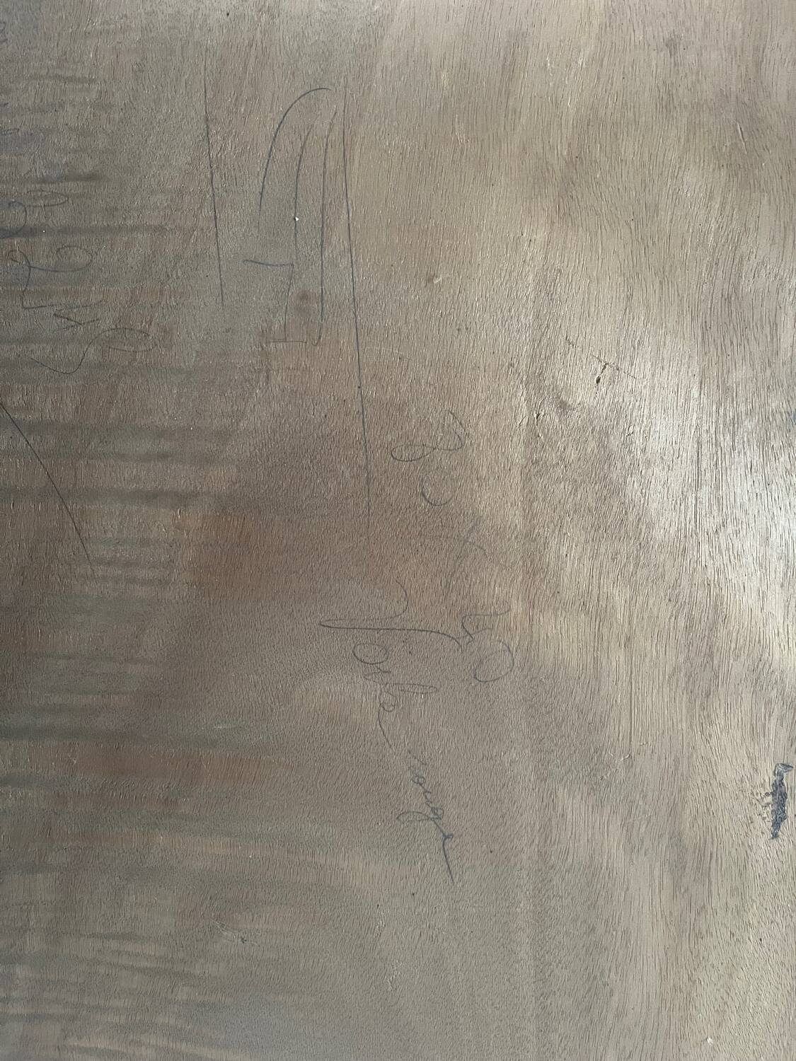 Marine, "Red Sail" technique with knife on panel signed Riccy.