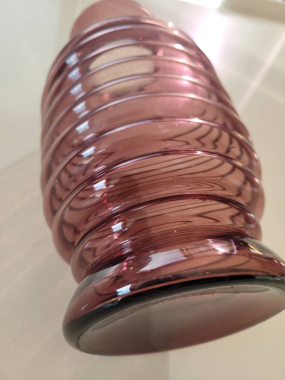 Art Deco style glass vase