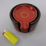 Pop Art Ceramic Ashtrays by Romolo Verzolini for Questa Maiolica, Italy, 1970s, Set of 5