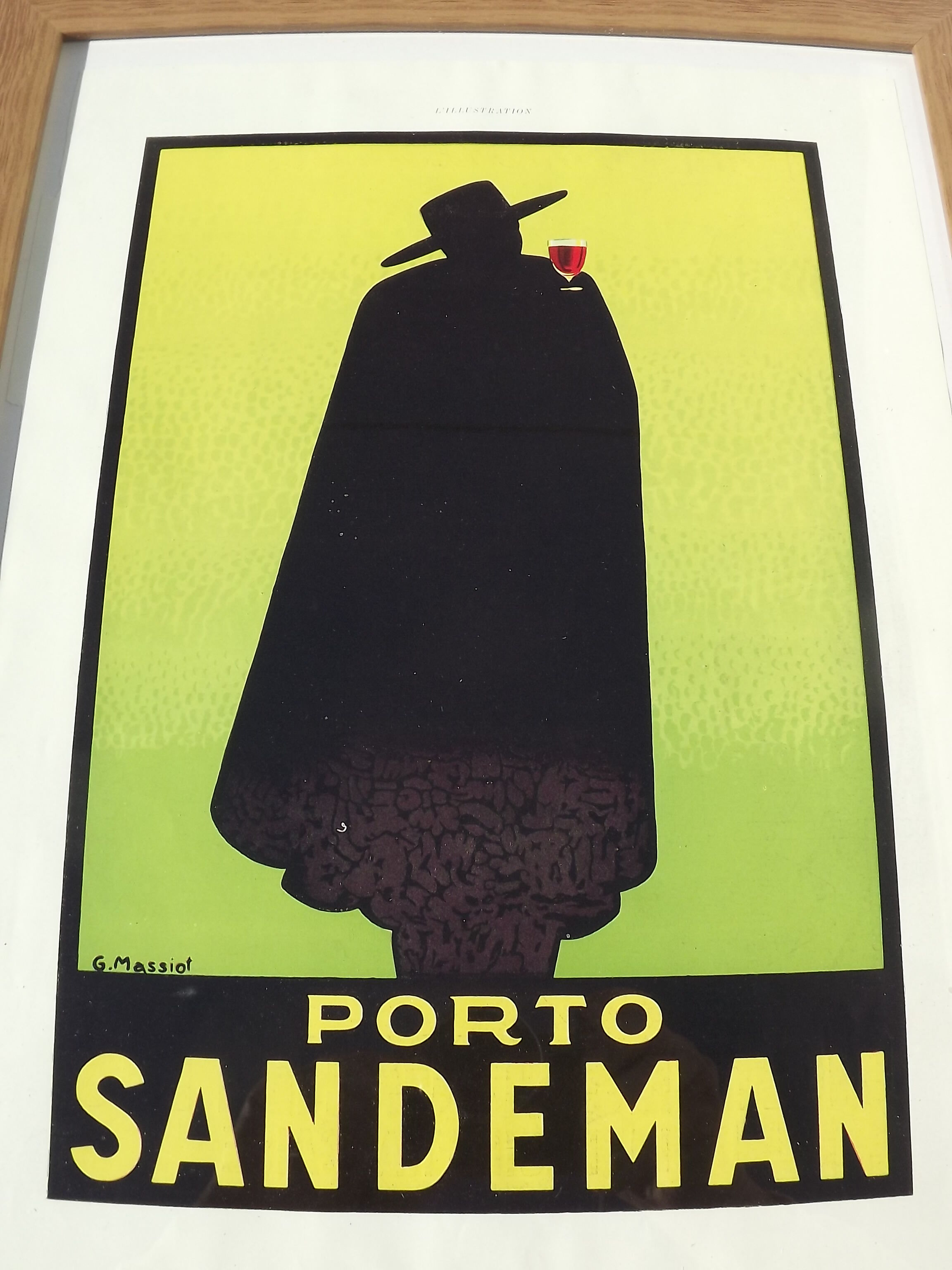 Affiche pub papier Porto Sandeman 1929