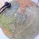 Illuminated glass globe, Perrina, vintage Picquart