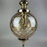 60s 70s ceiling lamp hanging lamp by Glashütte Limburg Germany Space Age