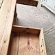 Antique pine counter