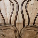 Series of 4 bistro chairs n°18 Fischel