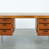 Vintage German design desk by Hartmut Lohmeyer for Wilkhahn with 6 drawers