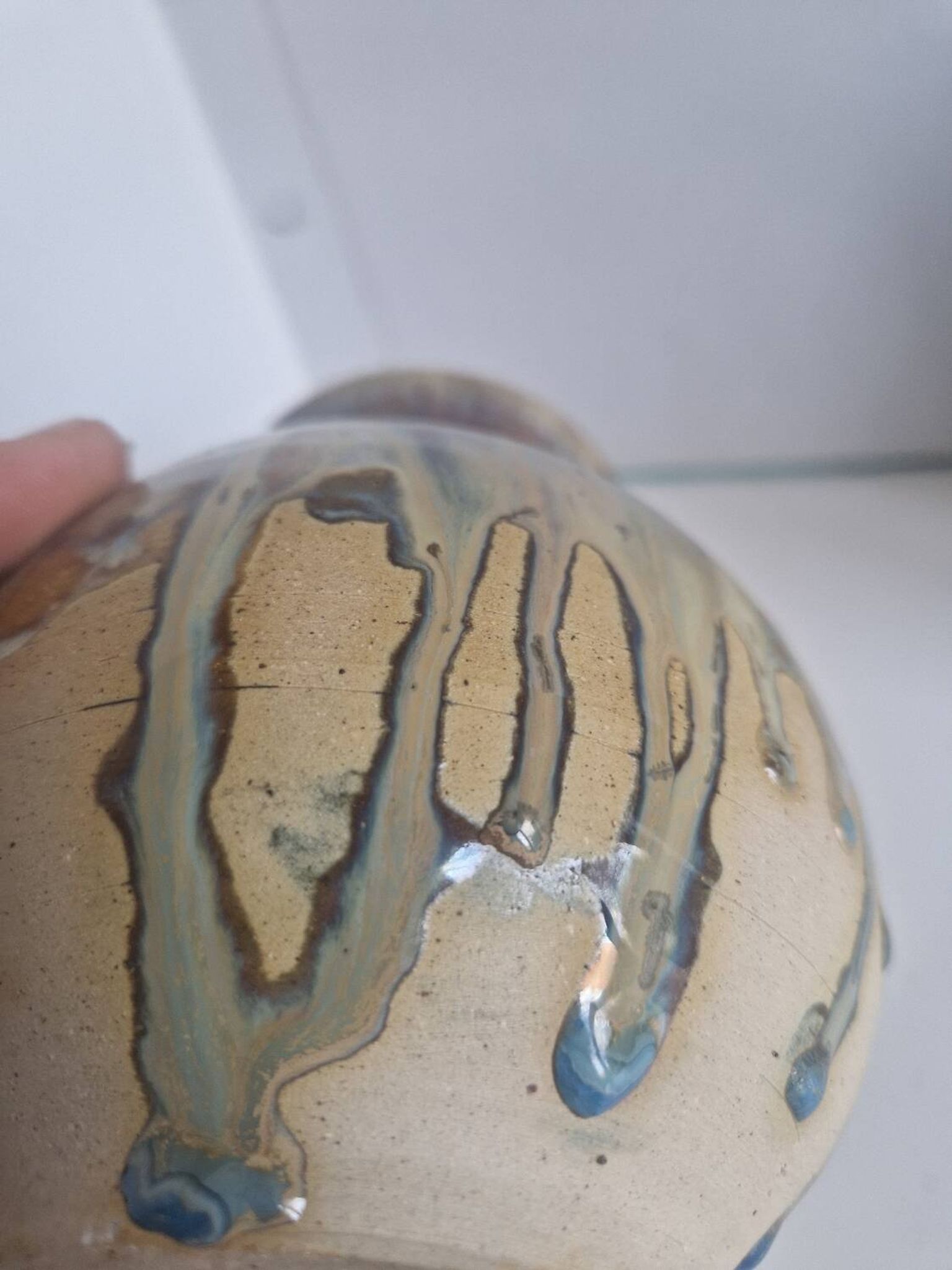 Vase en grès flammé