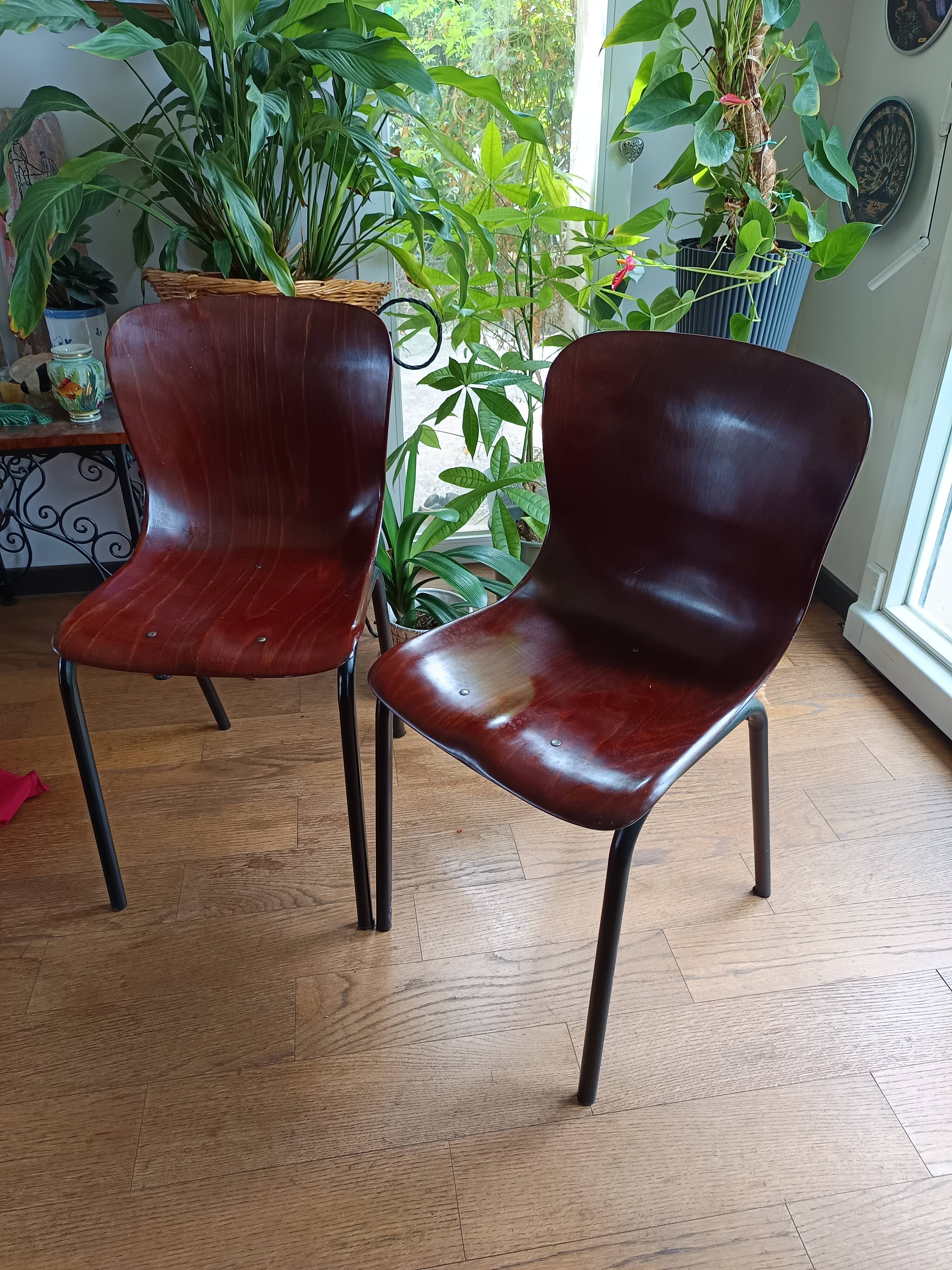 pair of vintage Pagholz chairs 1960s/1970s